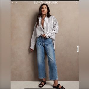 Banana Republic Wide Leg High Rise Denim NWT
